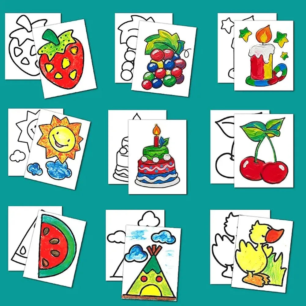 Toykraft My Little Picasso First Finger Painting Kit - Child-Safe, Washable & Non-Toxic