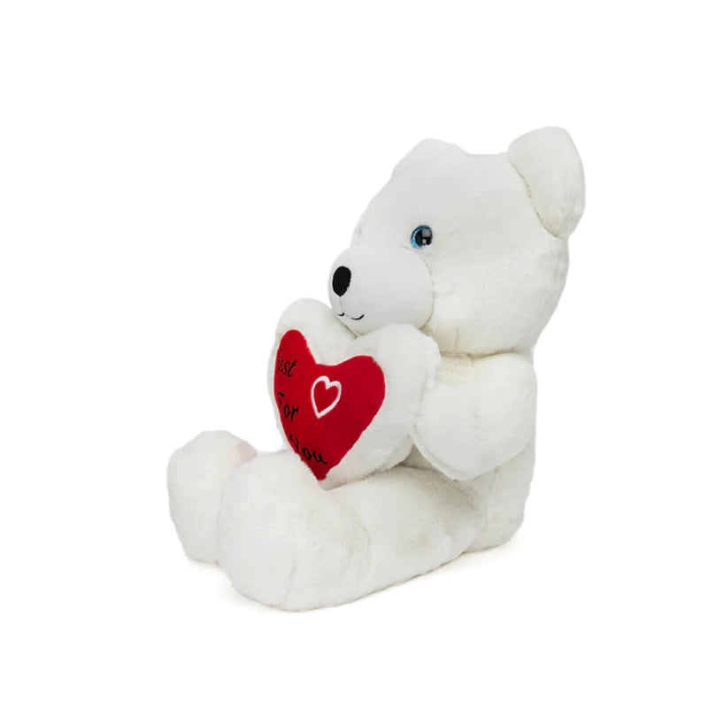 CUDDLES: The Cupid Teddy - White (6 Months - 7 Years)