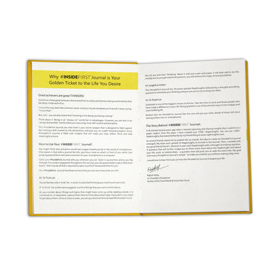 InsideFirst Journal, The Journal for Super Achievers, 34 Insights to Action  (Peaceful Yellow)