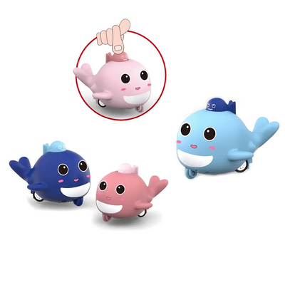 Press and Go Whale Toy (Colour May Vary)(Pack of 1)