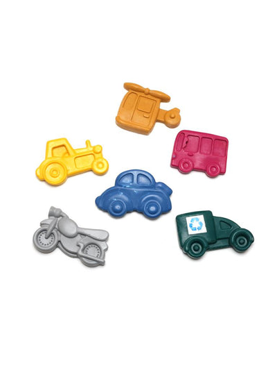 Jumbo Vehicles Crayons - Set of 6