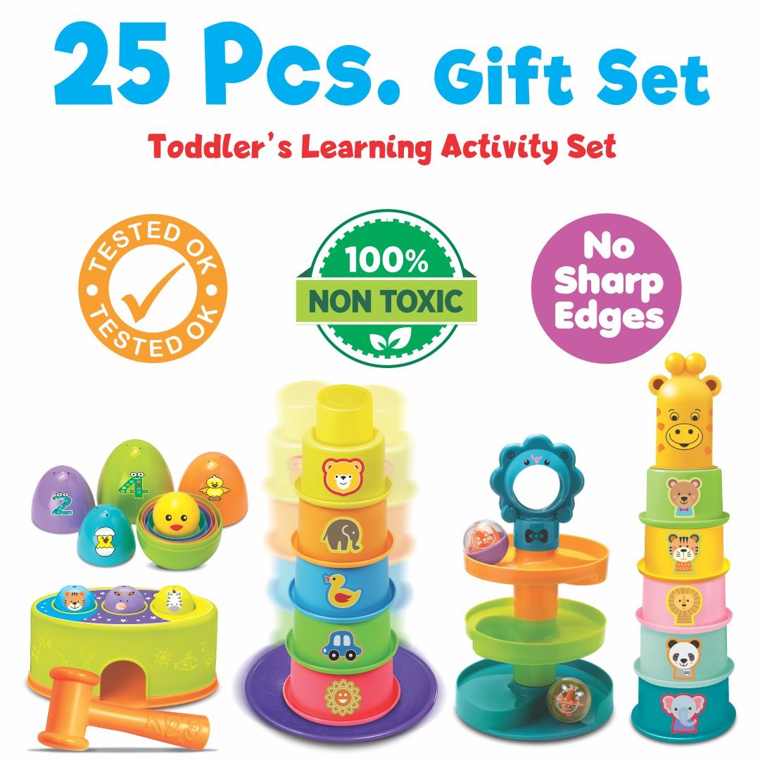 Play N Grow 5-in-1 Toddlers Learning Activity Gift Set