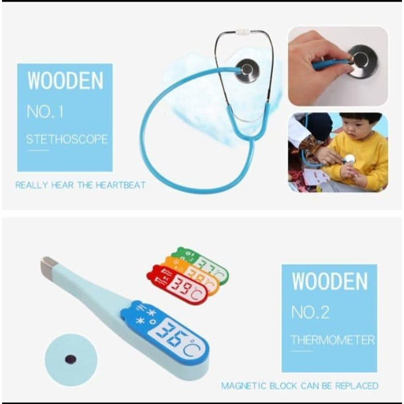 Wooden Dental Pretend Play Kit