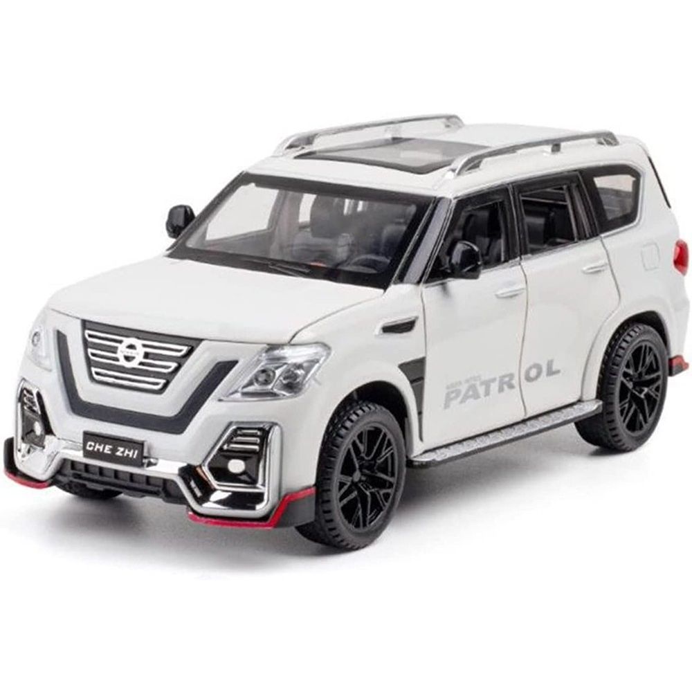 Nissan Patrol Diecast Car with Openable Parts, Lights and Sounds (Scale 1:24) - Assorted Colors