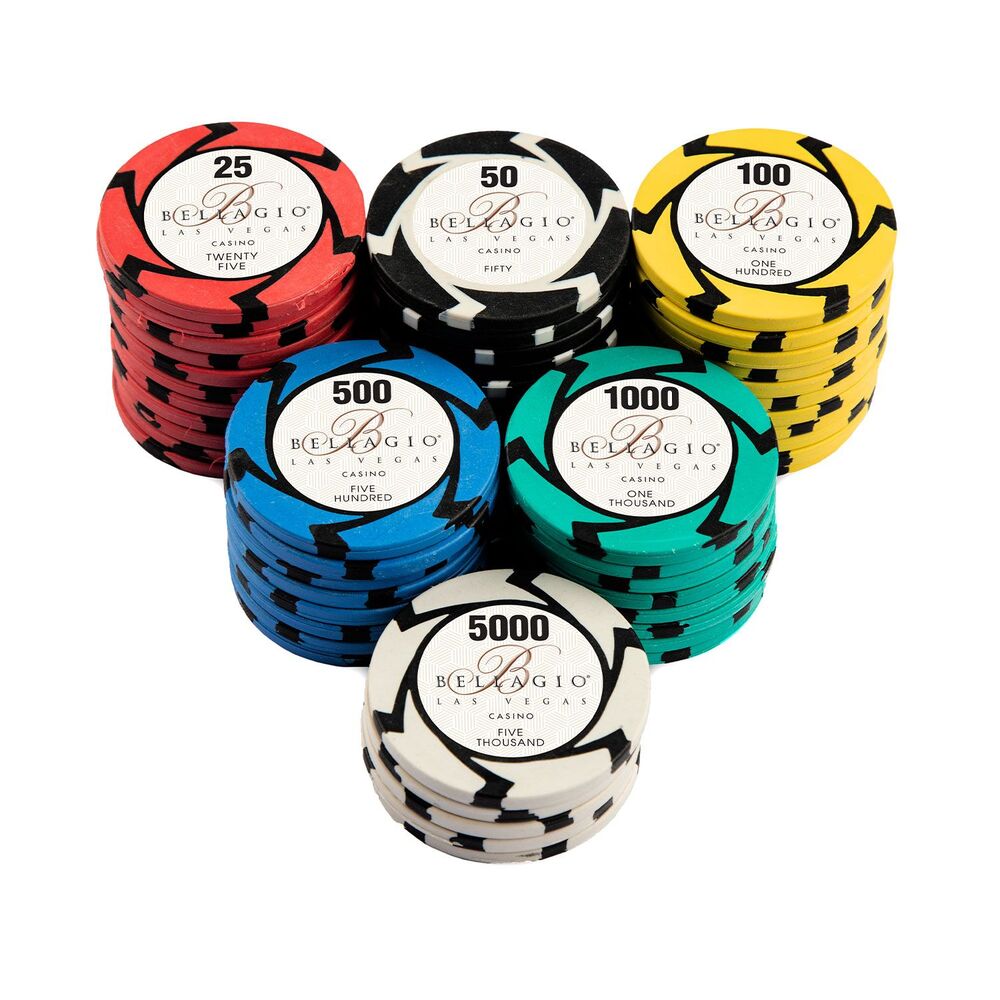 Bellagio Casino Poker Chips Set  (300 & 500 Pieces)