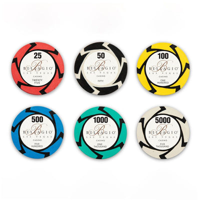 Bellagio Casino Poker Chips Set  (300 & 500 Pieces)