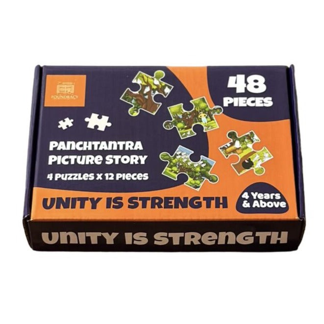 Unity Is Strength Wooden Story Puzzles Set (48 Pieces)