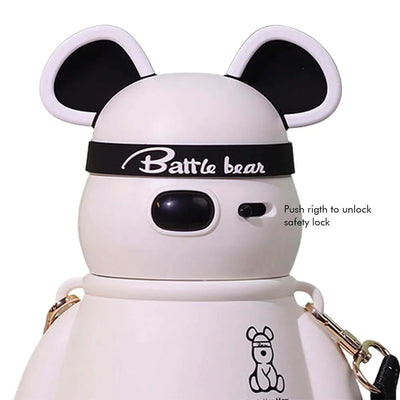 Kelly Jo Bear water bottle (1100 ml) | (Black/White)