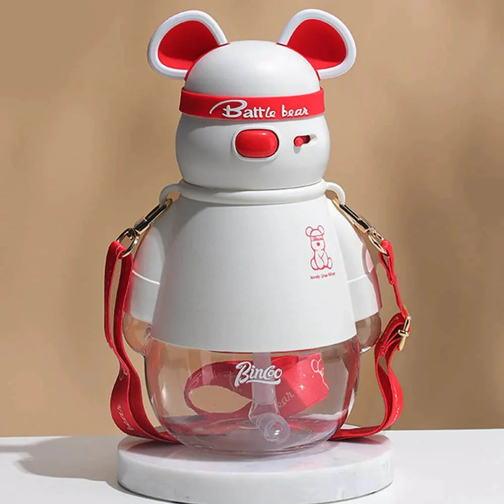 Kelly Jo Bear water bottle (1100 ml) | (Red/White)