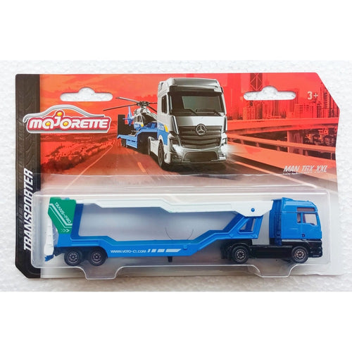 Majorette Licensed MAN TGX XXL Transporter Toy Truck - Blue (7 Years till Grown Ups)