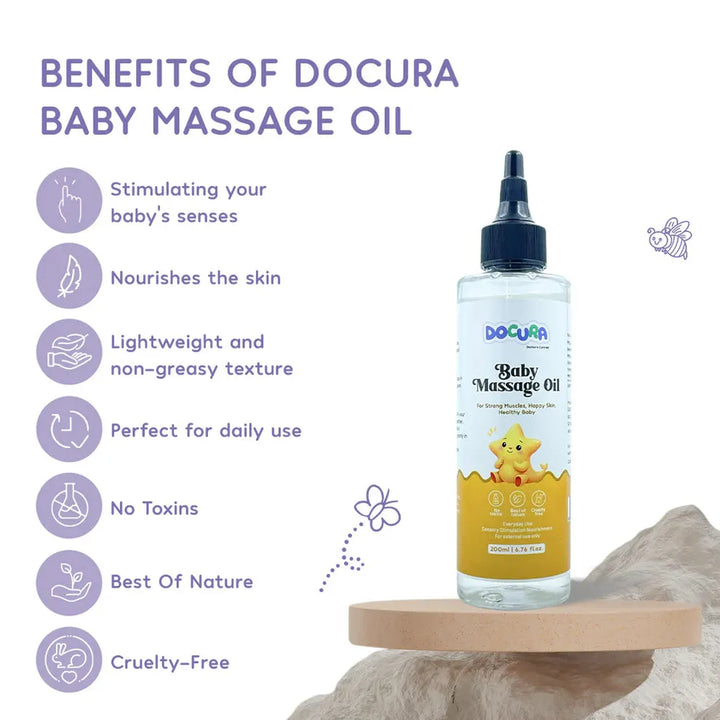 Docura Baby Massage Oil - 200ml