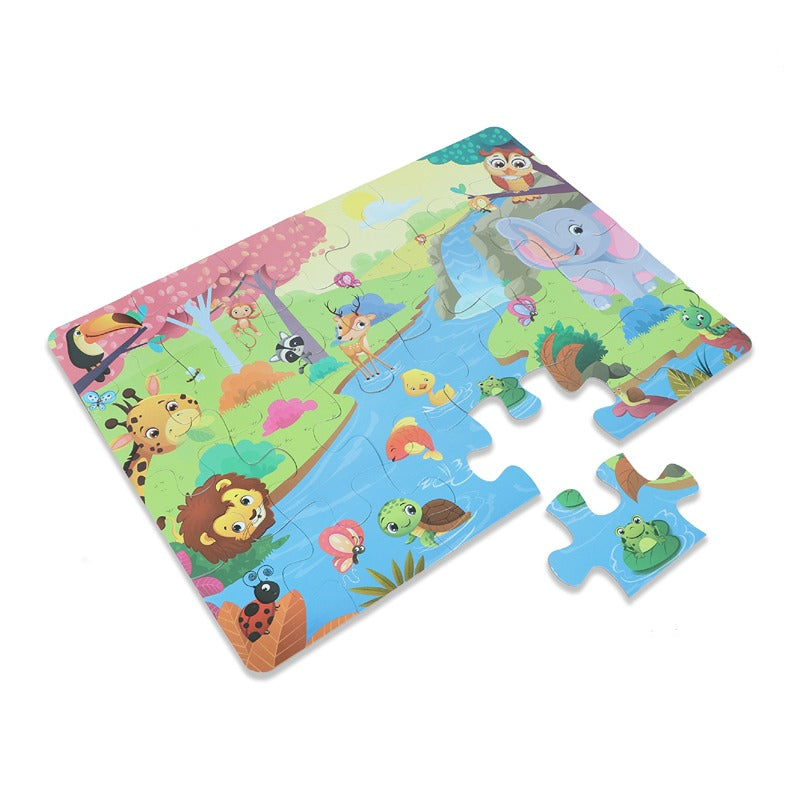 The Wild Animals- Jigsaw Puzzle (24 Piece + Educational Fun Fact Book)