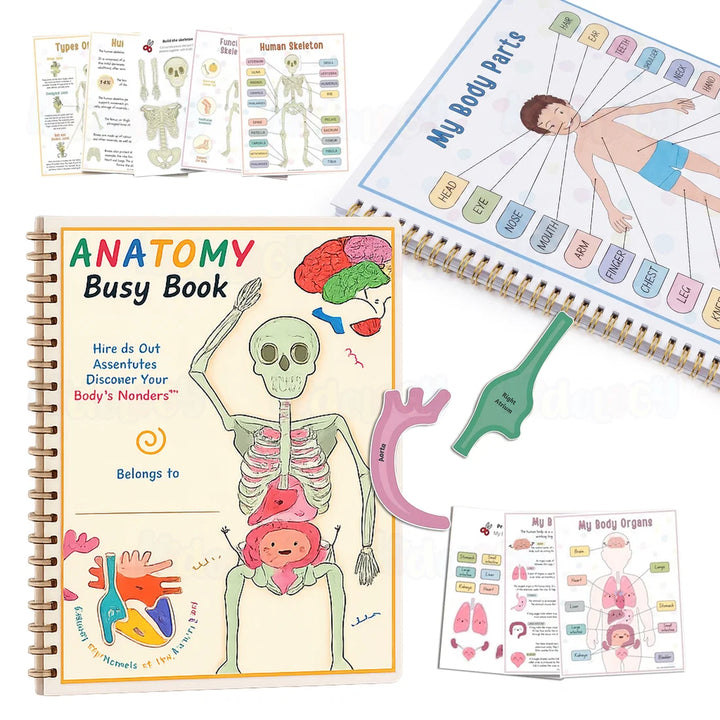 Kidology Human Anatomy Busy Book | Interactive Educational Learning Book
