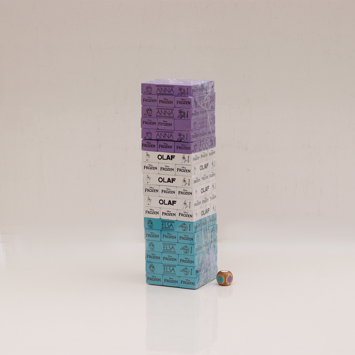 Original Frozen Enchanted Castle Wooden Stacking Game - 54 Pieces | Licensed Disney Toy  (6-10 Years)