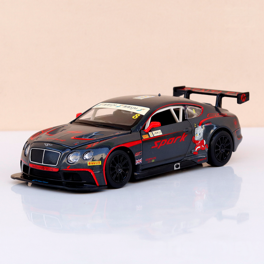 Metal Speed Zone Original Bentley Continental GT3 Concept Licensed Diecast Car with Openable Parts | 1:24 Scale (14 Years till Grown Ups)