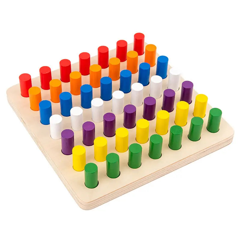 Wooden Coloured Montessori Cylinders