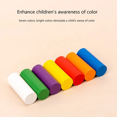 Wooden Coloured Montessori Cylinders