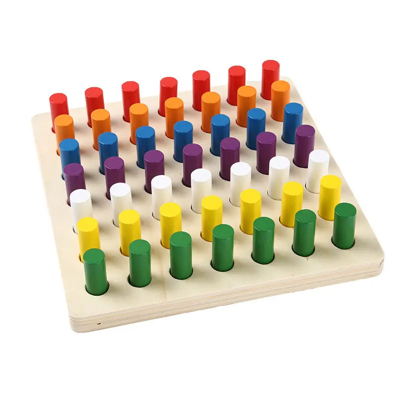 Wooden Coloured Montessori Cylinders