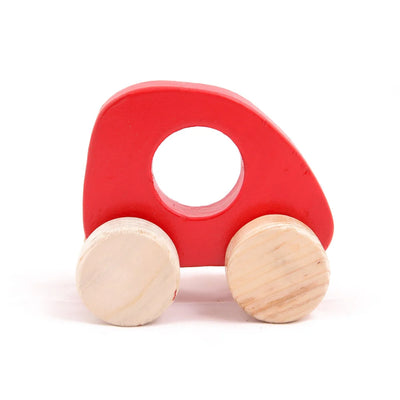 Wooden Push Toy  - Mini Sumo Car's Set for Kids - Small Size