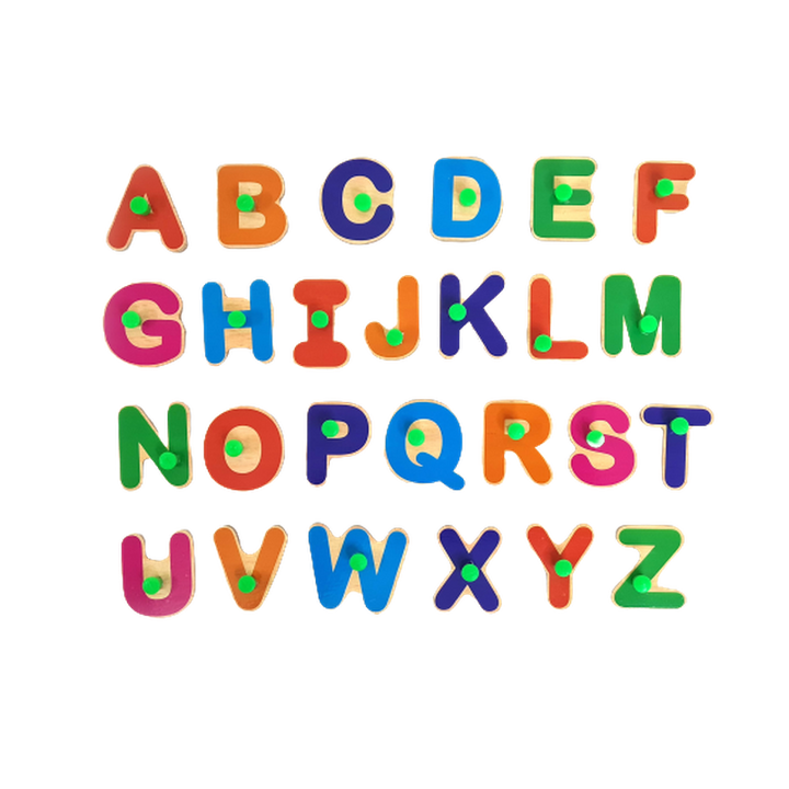 Peg Board Puzzle - Alphabet