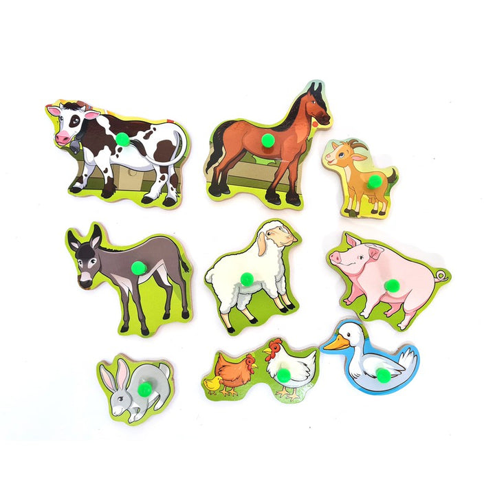 Peg Board Puzzle- Farm Animals