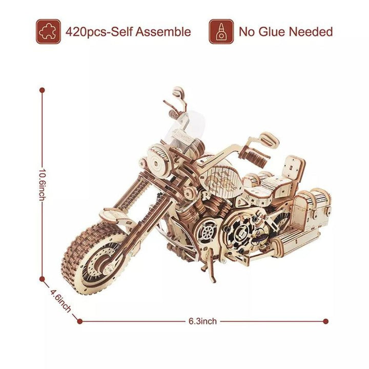 Cruiser Motorcycle 3D Puzzle (420 Pieces)