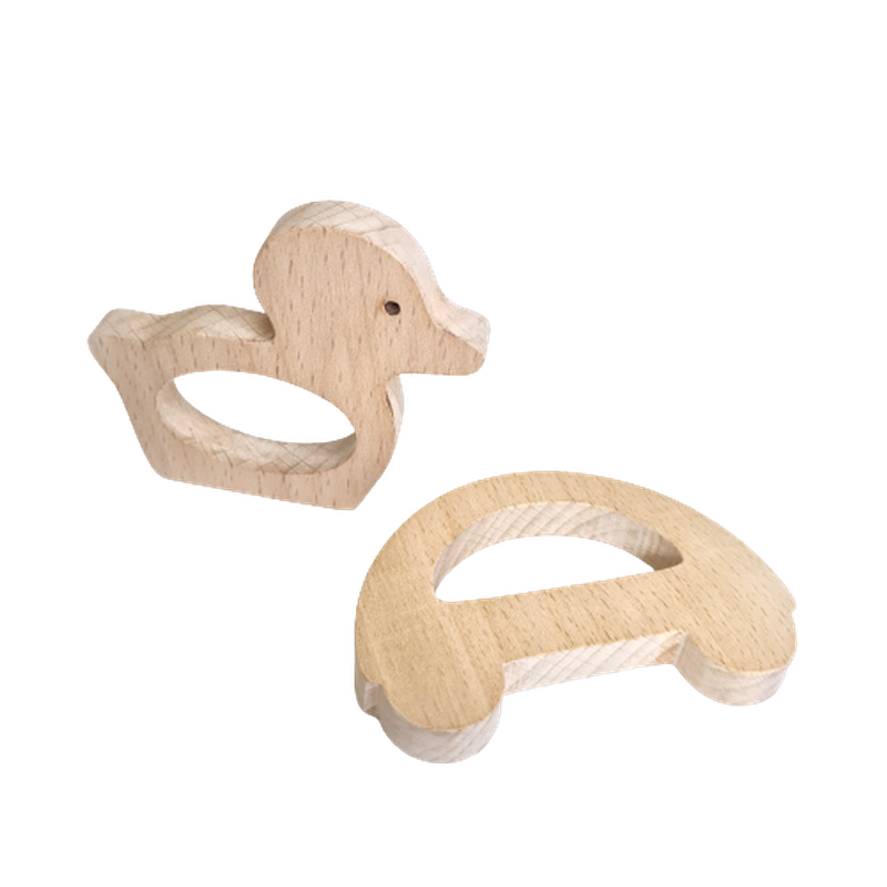 Wooden Teethers- Car and Duck