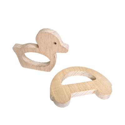 Wooden Teethers- Car and Duck