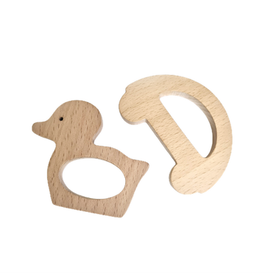 Wooden Teethers- Car and Duck