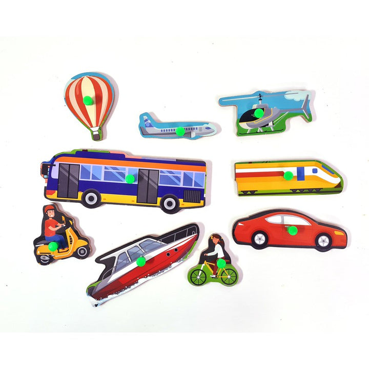 Peg Board Puzzle- Transport Vehicles