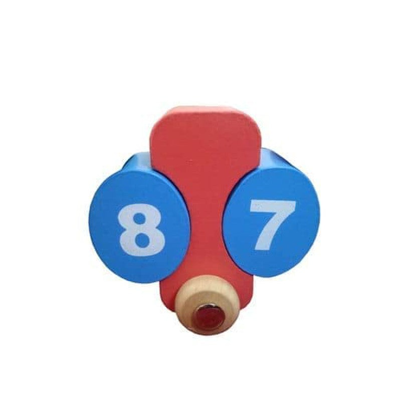 Twistable Train Set - Wooden Colorful Number Train with Bright Colors