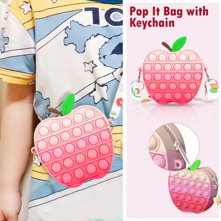 FunBlast Pop It Sling Bag | Apple Shape Cross Body Bag