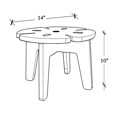 White Grape Stool (Natural)