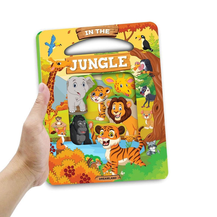 Dreamland Publications Window Cut Board Book - In the Jungle