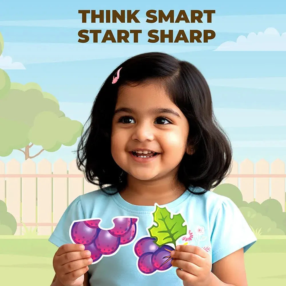 Toykraft My First Fruits 3-Piece Floor Puzzles – Chunky, Educational Toddler Puzzles