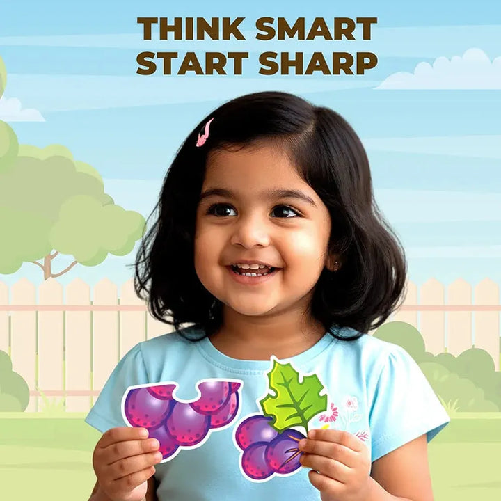 Toykraft My First Fruits 3-Piece Floor Puzzles – Chunky, Educational Toddler Puzzles