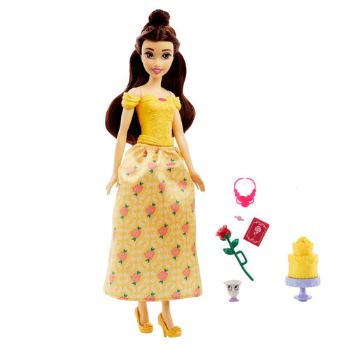 Mattel Original Disney Princess Belle with Cake & Accessories (3-7 Years)