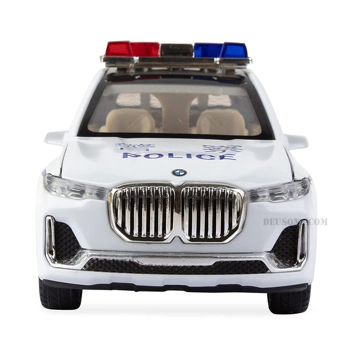 Resembling 1:32 Alloy Metal Pull Back Die-Cast Car Police (Multicolor)