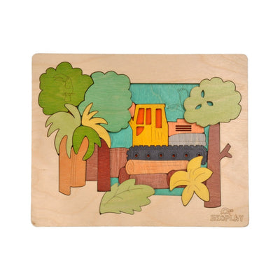 Rainforest Construction - Wooden Puzzle