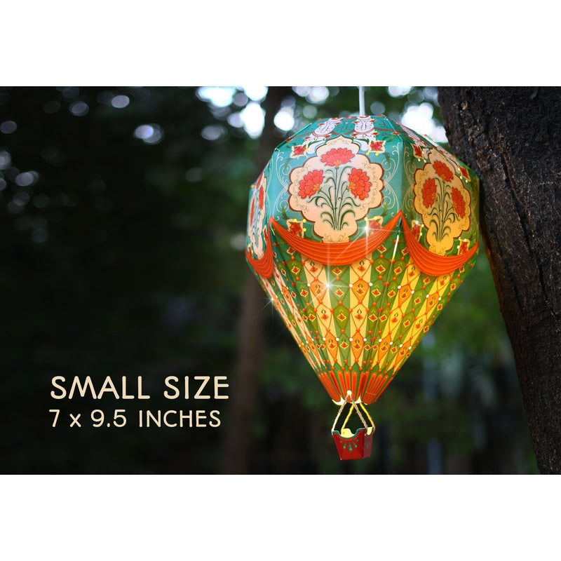 Small Blue Hot Air Balloon DIY Paper Lamp Shade