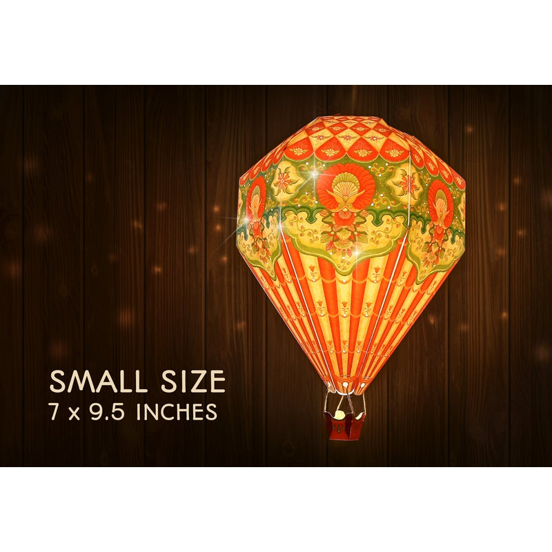 Small Red Hot Air Balloon DIY Paper Lamp Shade