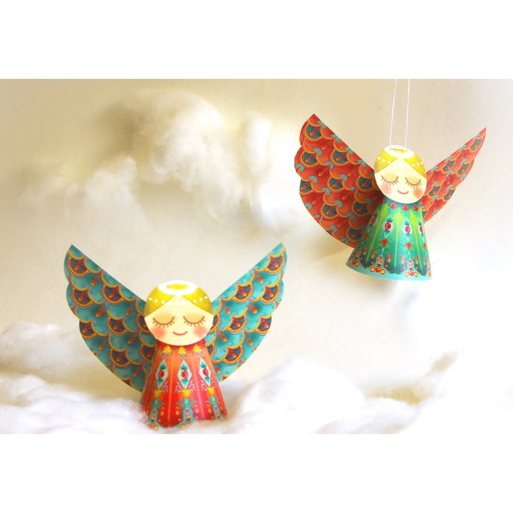 Set of 6 Paper Angels DIY Paper Craft