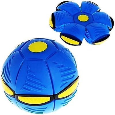 Flying Disc Magic Ball with Flat Disc & LED Light Features | LED Disc Football for Kids