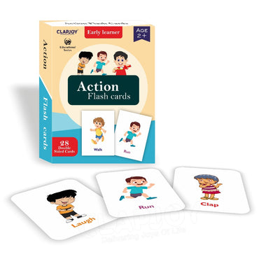 Action Double Sided Flash Cards