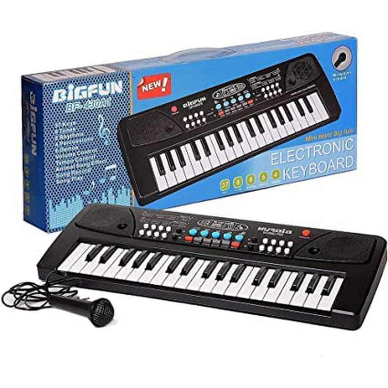37 Key Electronic Piano Keyboard for Kids Multi-Function Portable Mini Keyboard with Microphone Musical Pianos Toys  for Boys & Girls - 37 Key