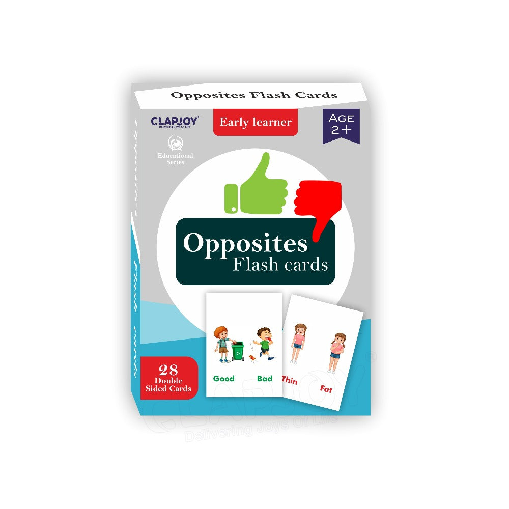 Opposite Words  Double Sided Flash Cards