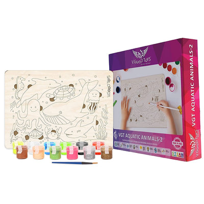 Aquatic Animals Wooden Puzzle Set