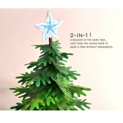 2-in-1 Christmas Tree: DIY Paper Craft Kit