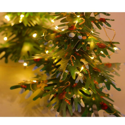 2-in-1 Christmas Tree with Fairy Lights - DIY Paper Craft Kit