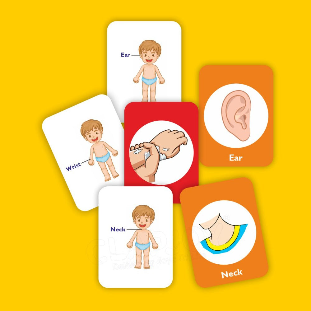 Body Parts Double Sided Flash Cards